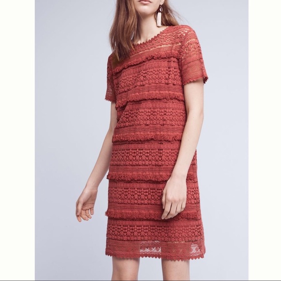 Anthropologie Dresses & Skirts - Anthropologie Fringe Laced Tunic